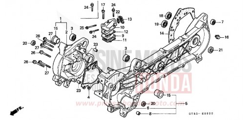 CARTER MOTEUR PK50L de 1990